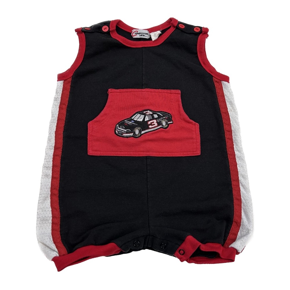 vintage rare 90s nascar baby onesie